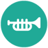 Music-Horn-Icon-Green